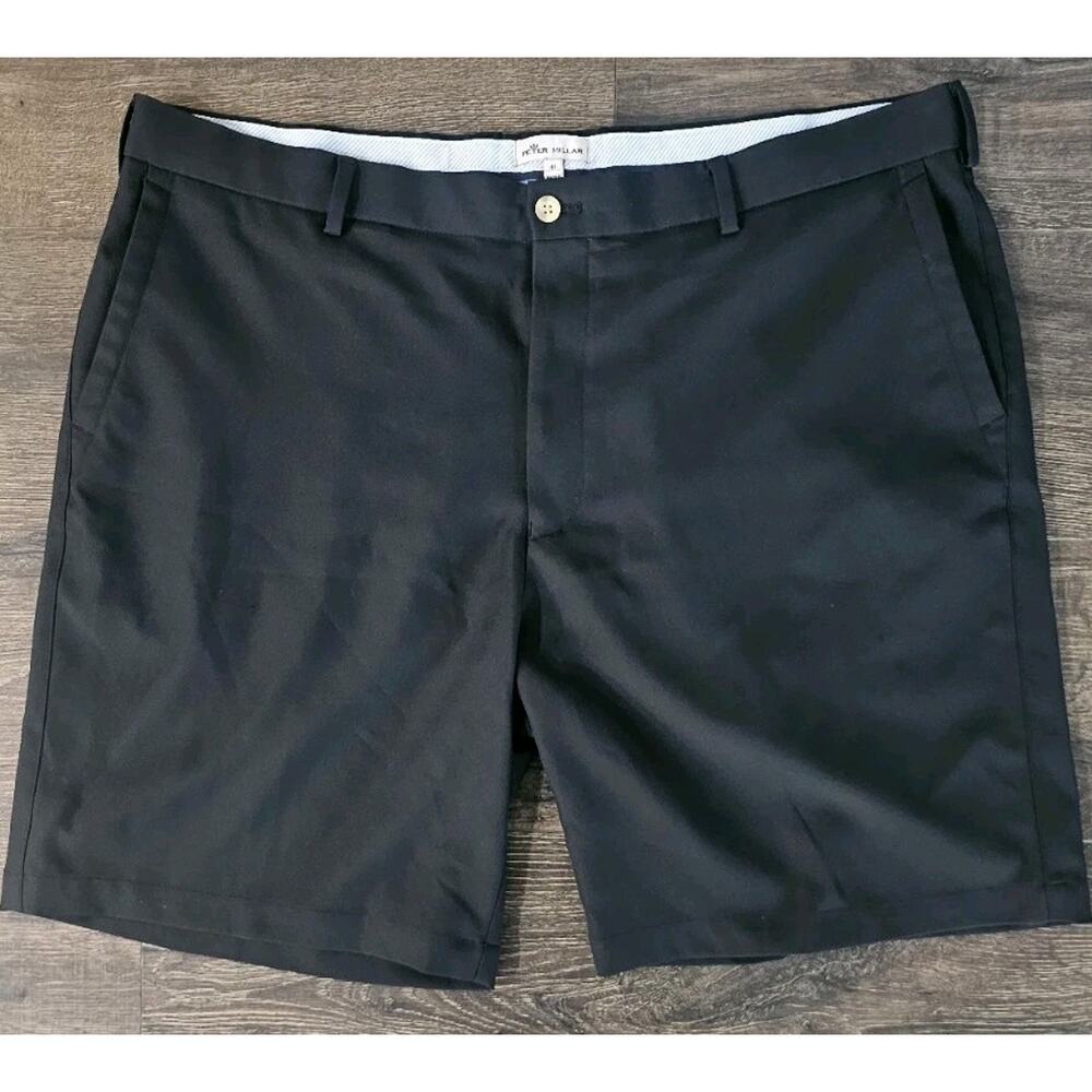 Peter Millar Crown Crafted Stealth Performance 9' Shorts Size 40 Black